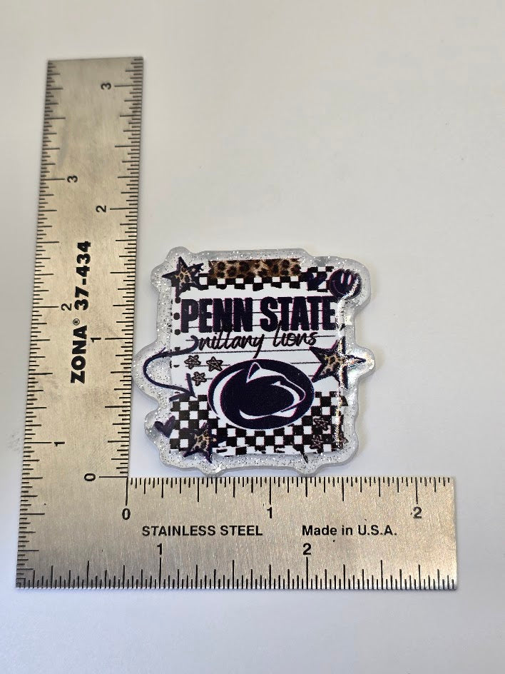 Acrylic Glitter Flatbacks - Penn State Nittany Lions