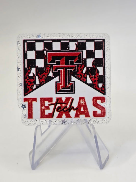 Acrylic Glitter Flatbacks - Texas Tech