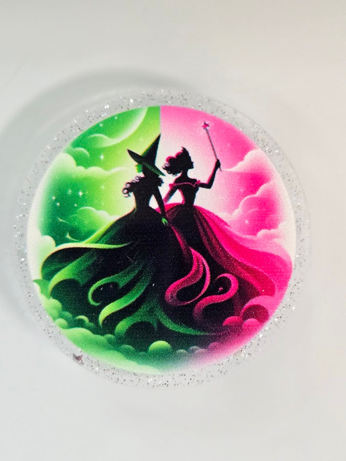 Acrylic Glitter Flatbacks - Wicked
