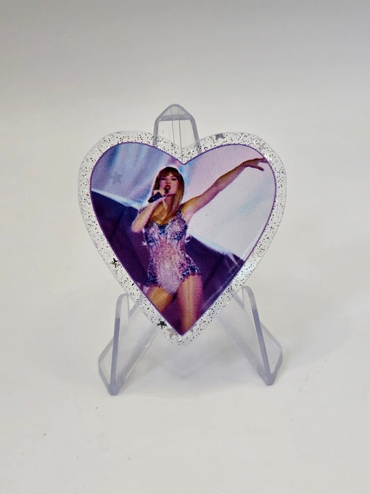 Acrylic Glitter Flatbacks - Taylor Swift Heart