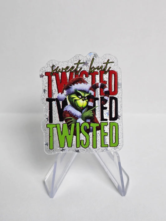 Acrylic Glitter Flatbacks - Sweet But Twisted