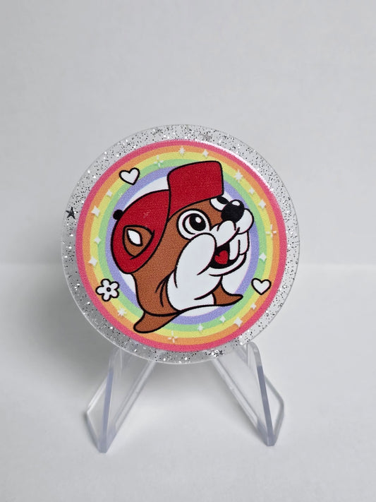 Acrylic Glitter Flatbacks- Bucee