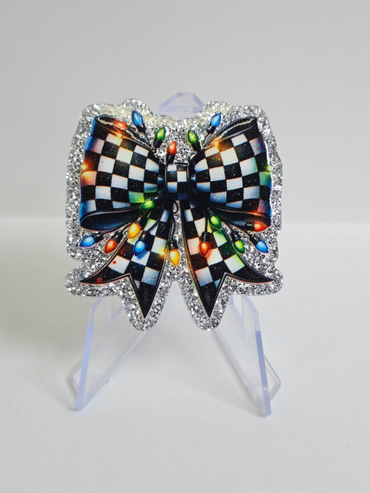 Acrylic Magnets - Holiday Bowtie