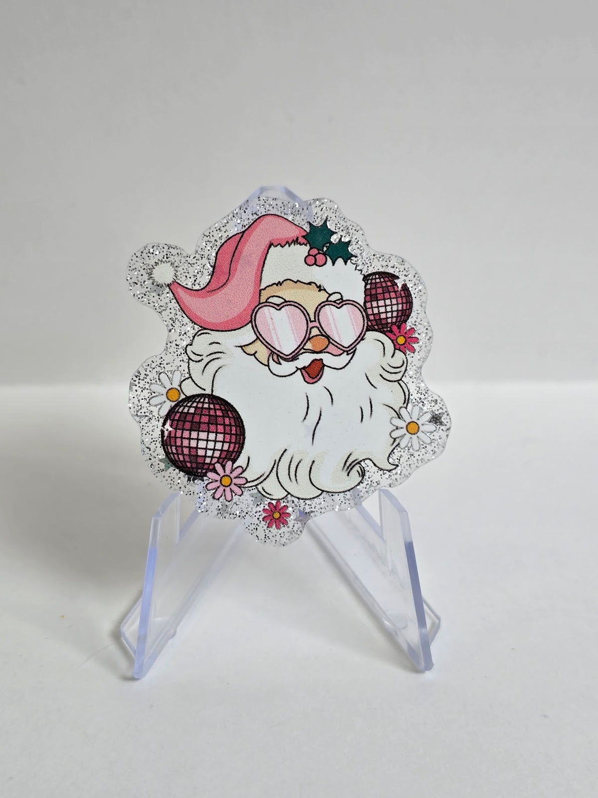 Acrylic Magnets - Disco Santa