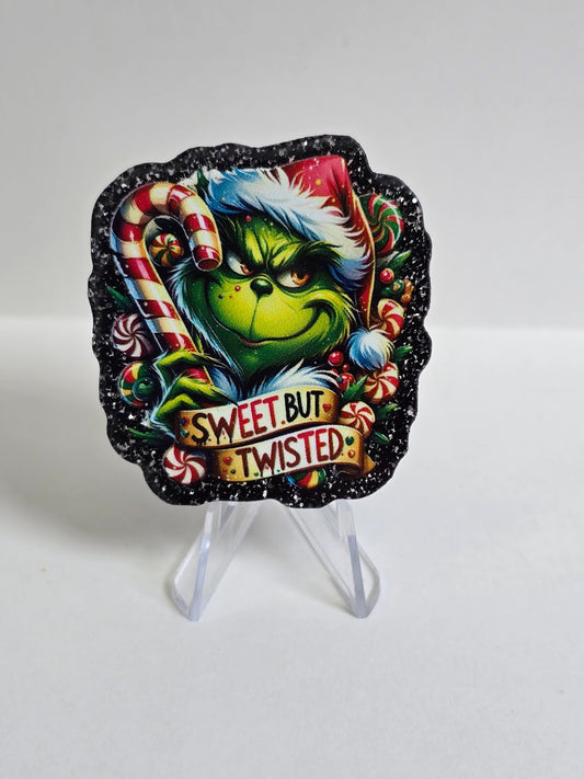 Acrylic Glitter Flatbacks - Sweet But Twisted