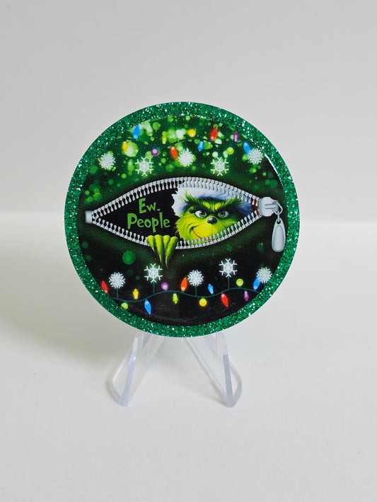 Acrylic Glitter Flatbacks - Ew People