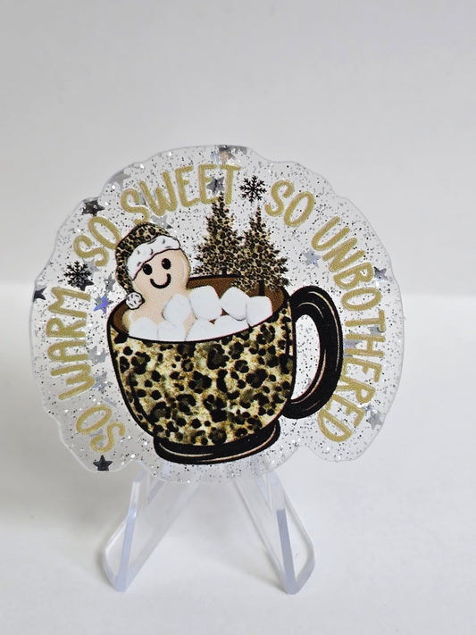 Acrylic Glitter Flatbacks - So Sweet So Unbothered