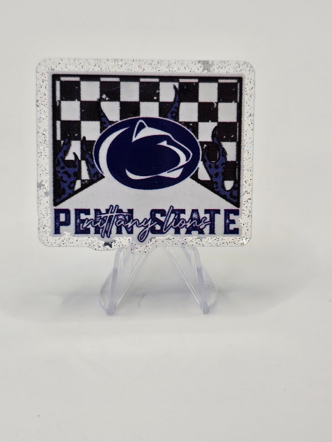 Acrylic Glitter Flatbacks - Nittany Lions