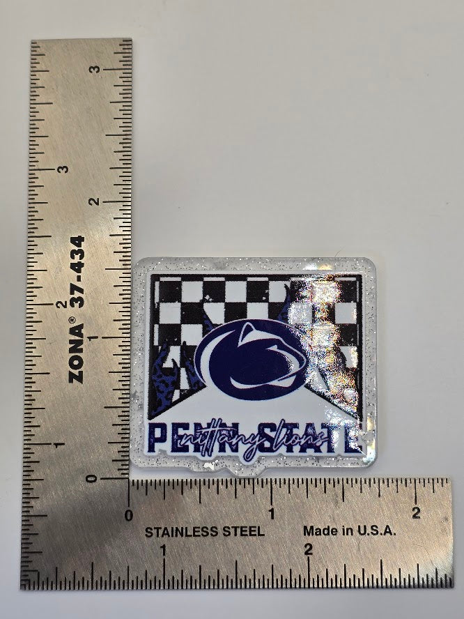 Acrylic Glitter Flatbacks - Nittany Lions