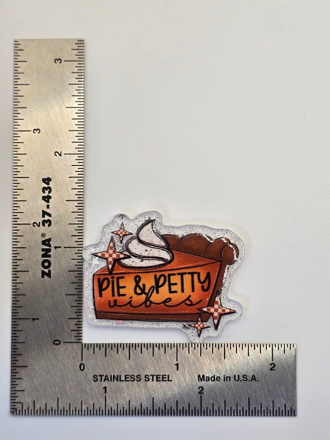 Acrylic Glitter Flatbacks - Pie & Petty