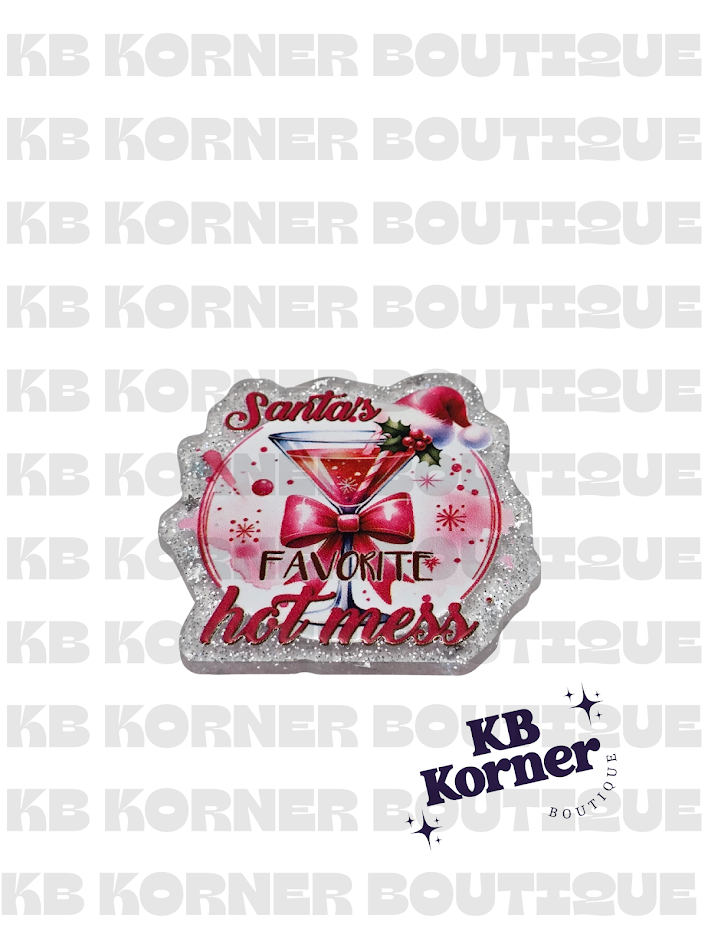 Bogg Bag Charms - Santas Favorite Hot Mess