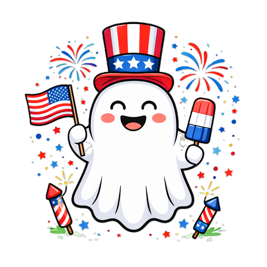 Red White and Blue Ghosty