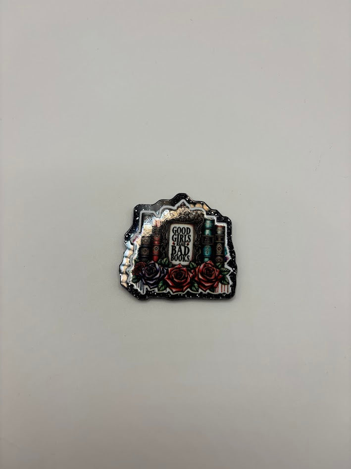 Good Girls Read Bad Books Bogg Bag Charm