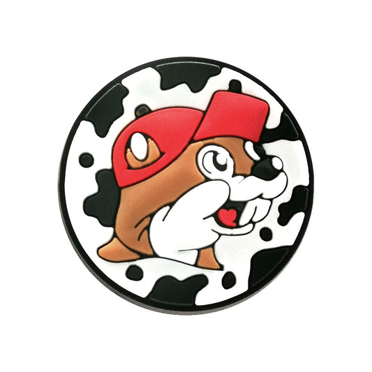 Cowprint Buc ee's Logo Shoe Charm