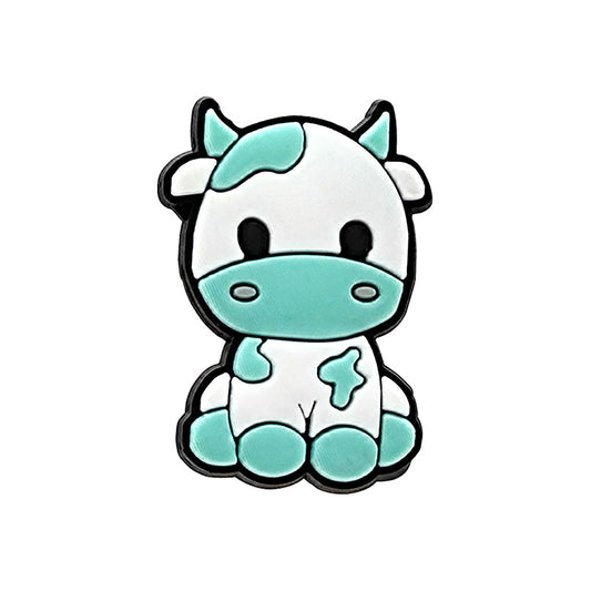 Blue Cow Shoe Charm