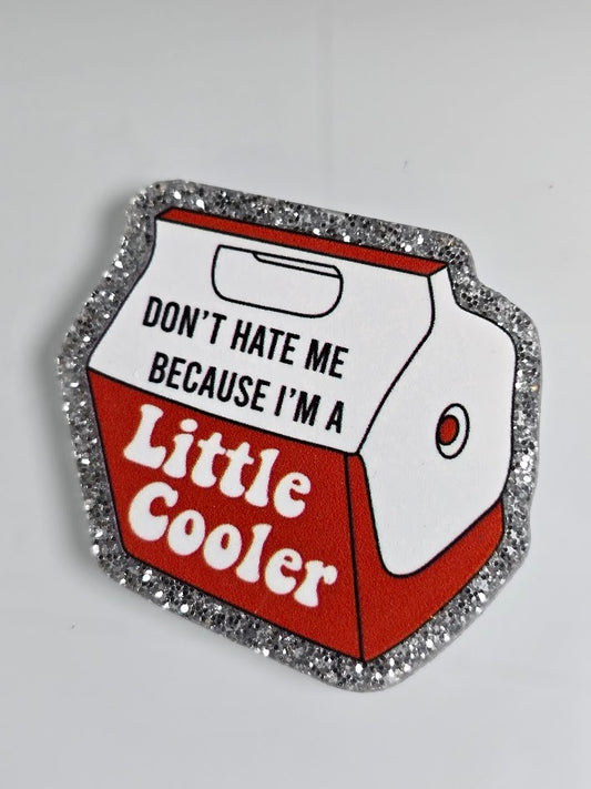 Acrylic Glitter Flatbacks - Little Cooler