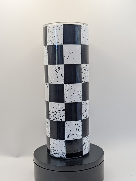 Checkered 20 Oz Tumbler