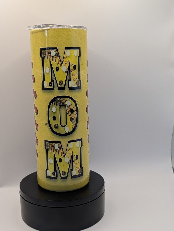 Softball Mom 20 Oz Tumbler