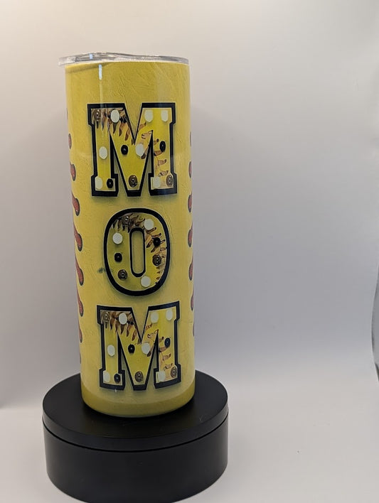 Softball Mom 20 Oz Tumbler