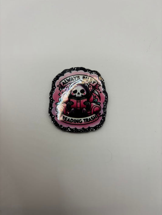 Magnetic Phone Grips – Always Busy Reading Trash