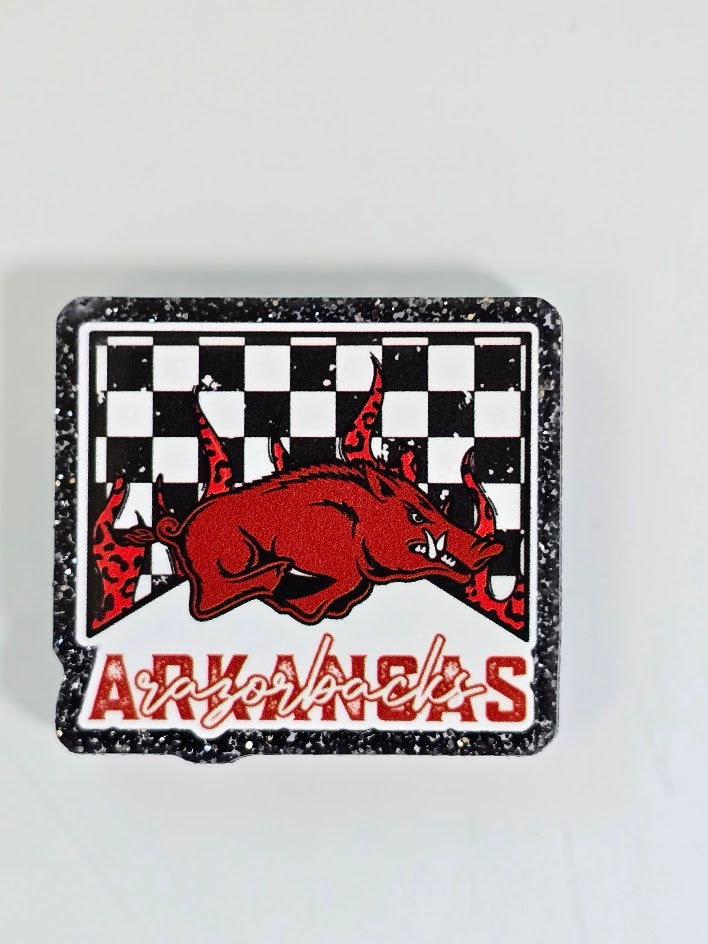 Acrylic Glitter Flatbacks - Arkansas