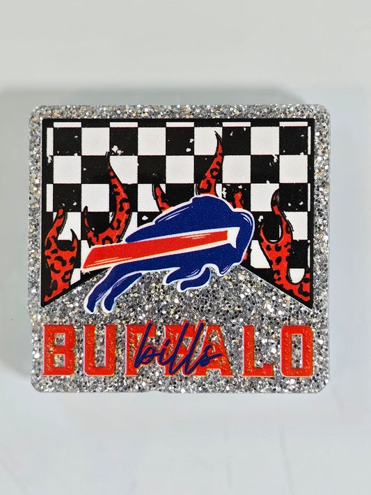 Acrylic Glitter Flatbacks - Bills