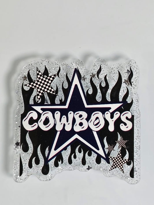 Acrylic Glitter Flatbacks - Steelers