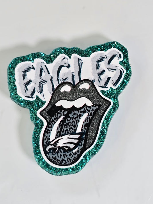 Acrylic Glitter Flatbacks - Eagles