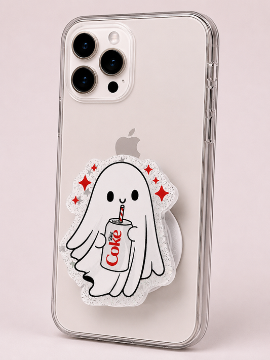 Magnetic Phone Grips – Diet Coke Ghost