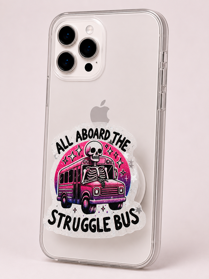 Magnetic Phone Grips – All Aboard The Struggle Bus