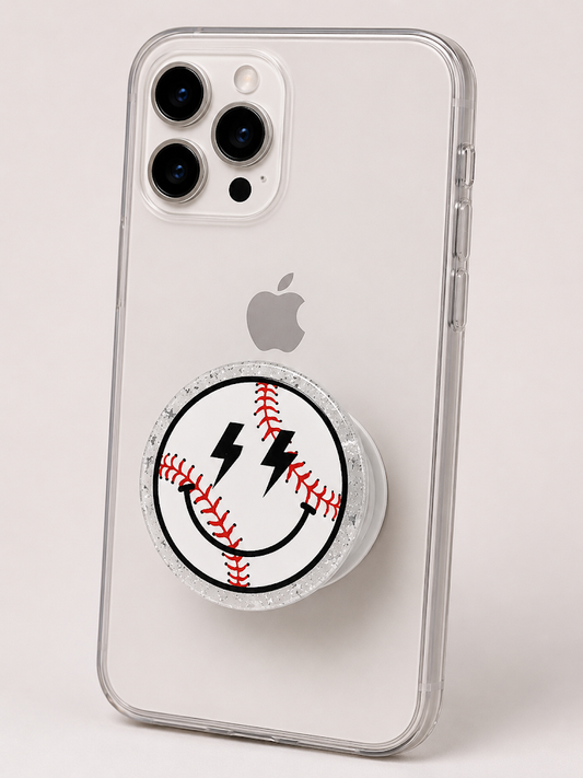 Magnetic Phone Grips – Baseball Face