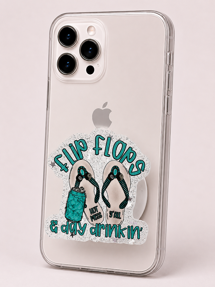 Magnetic Phone Grips – Flip Flops And Day Drinking