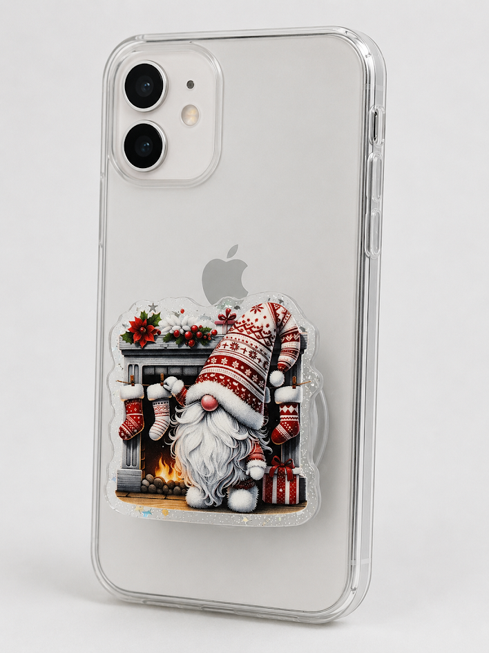 Magnetic Phone Grips – Christmas Gnome