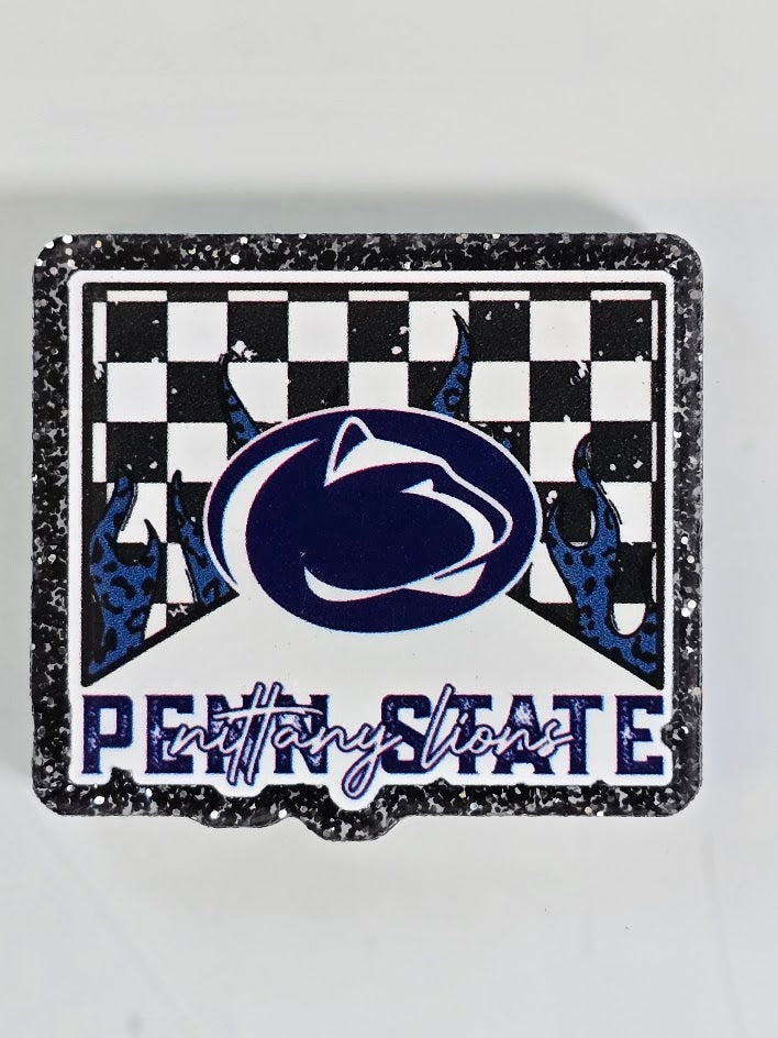 Acrylic Glitter Flatbacks - Nittany Lions
