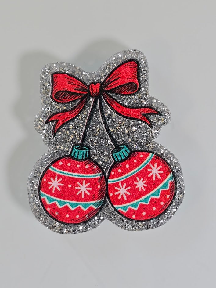 Acrylic Glitter Flatbacks - Ornaments