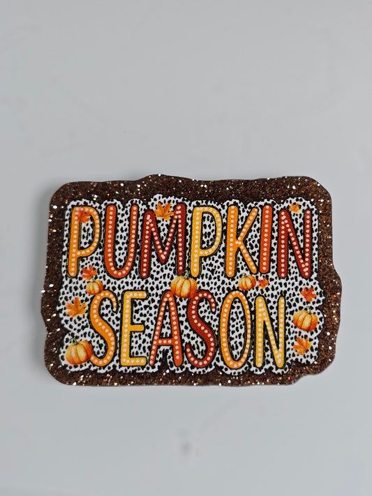 Acrylic Glitter Flatbacks - Pumpkin Season