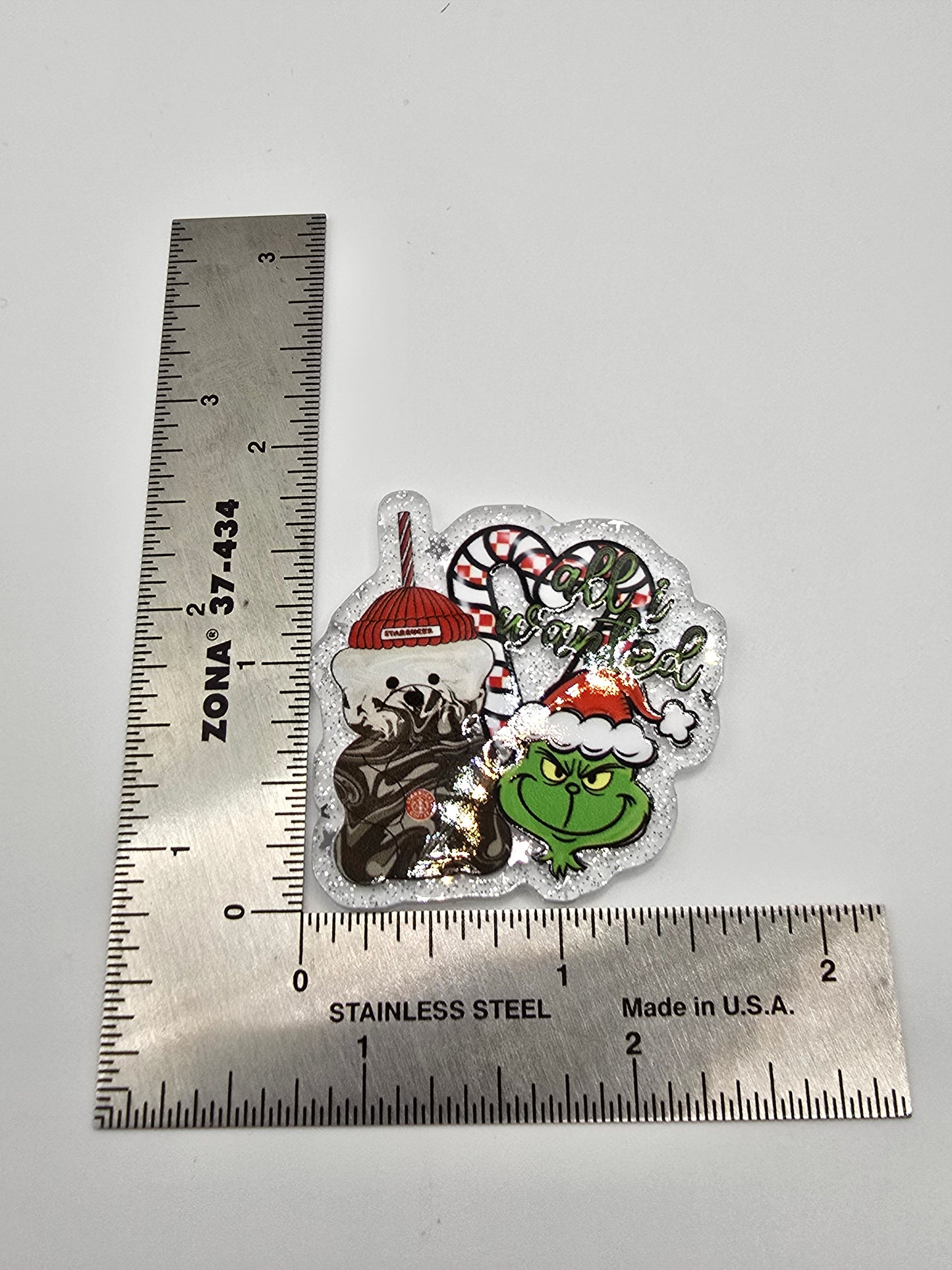 Acrylic Glitter Flatbacks- Mr. Moody and Starbies
