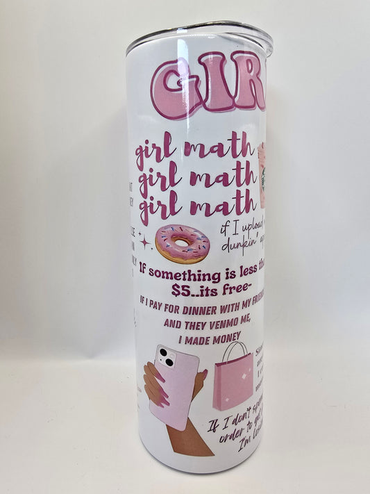Girl Math 20oz Tumbler