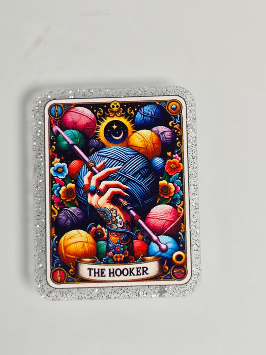 Acrylic Glitter Flatbacks- The Hooker