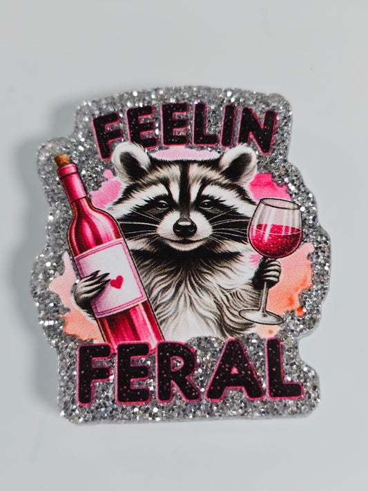Acrylic Glitter Flatbacks-Feelin Feral