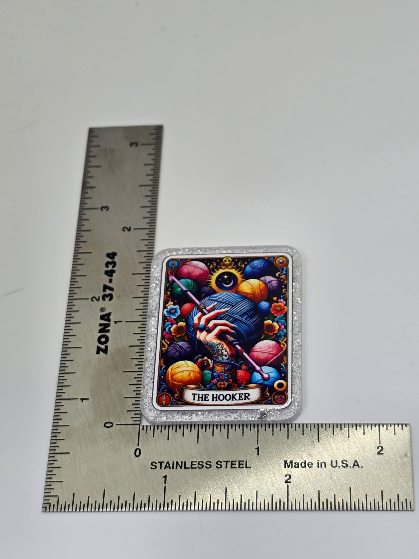 Acrylic Glitter Flatbacks- The Hooker