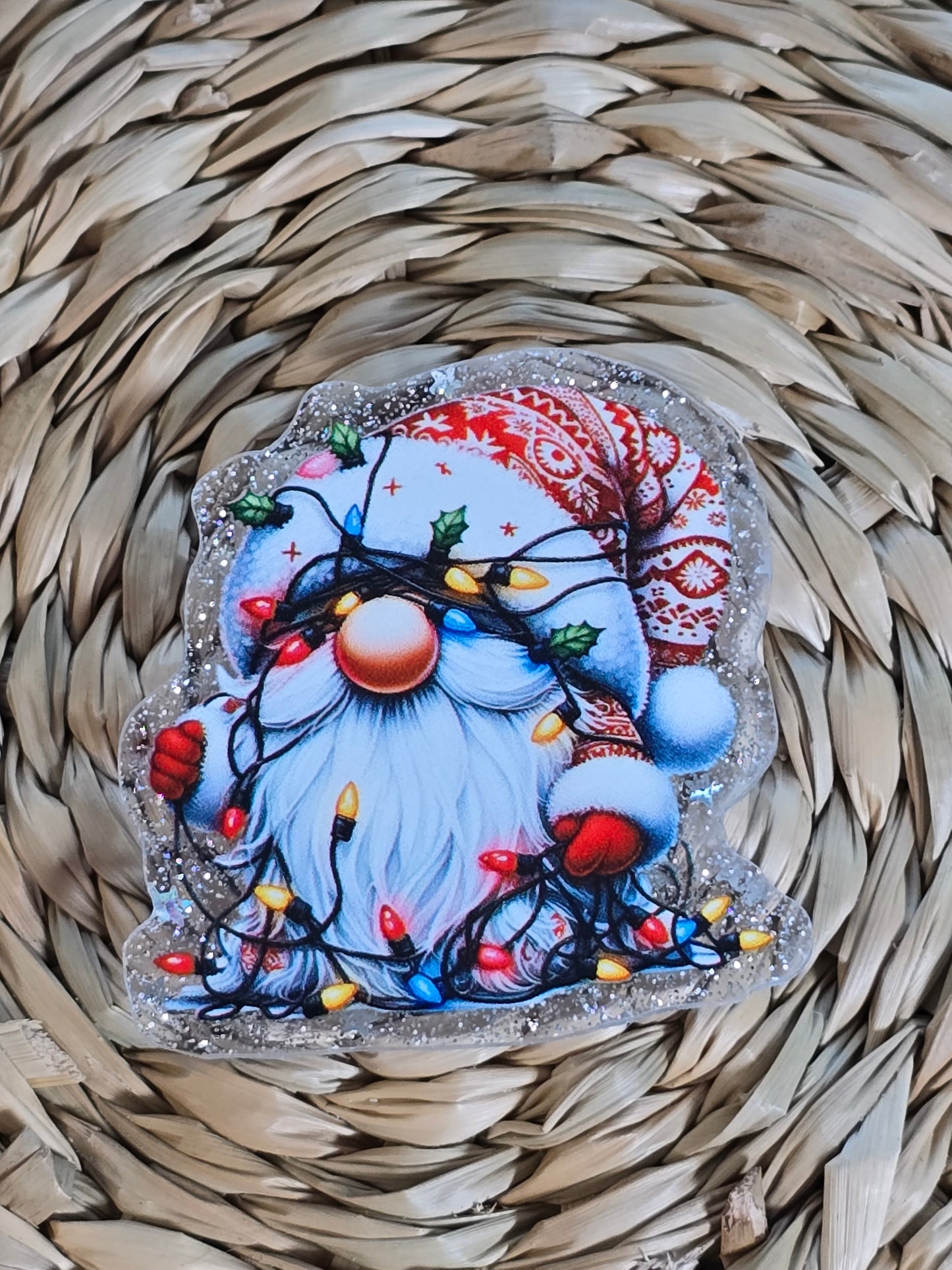 Bogg Bag Charms - Christmas Gnome With Lights