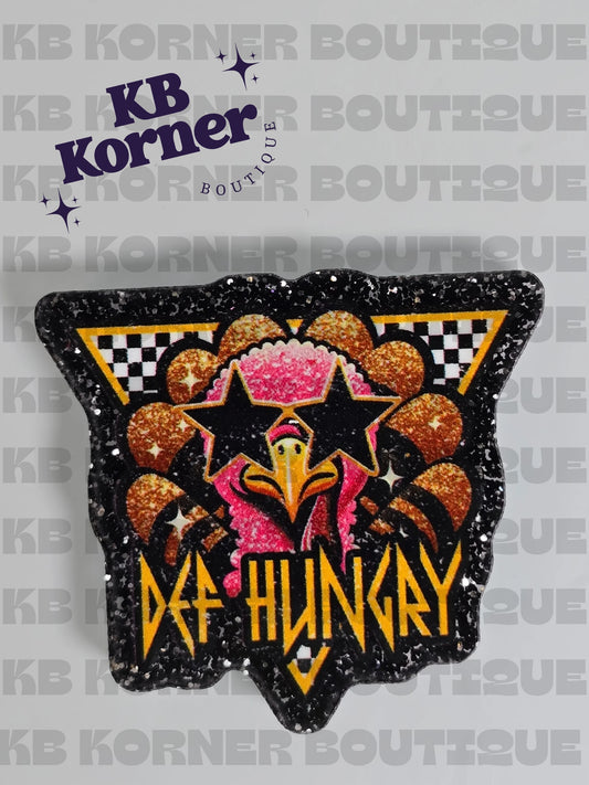 Acrylic Glitter Flatbacks - Def Hungry Turkey