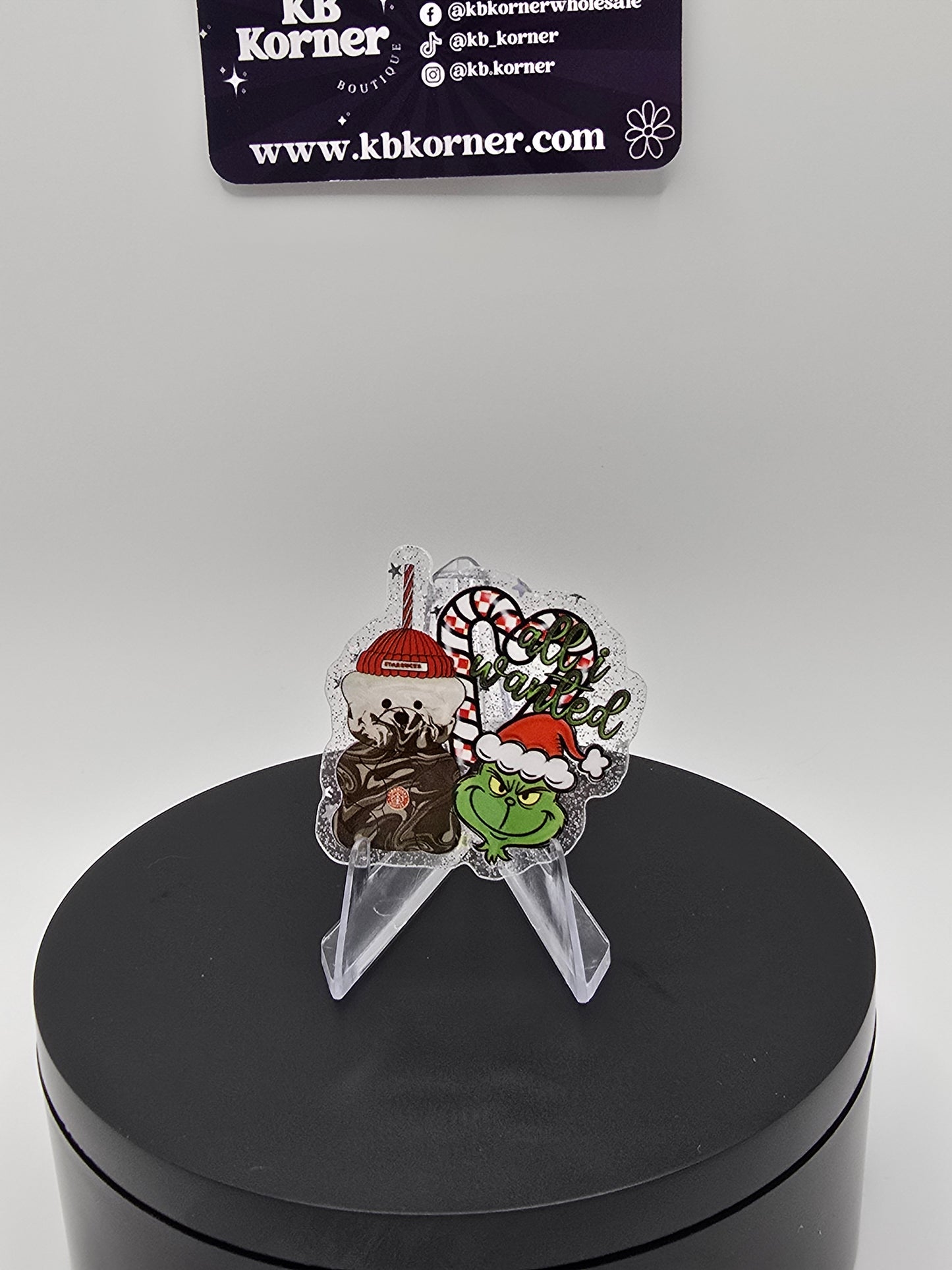 Acrylic Glitter Flatbacks- Mr. Moody and Starbies