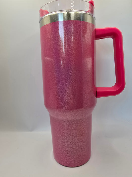 Pink Sparkle 40 oz Tumbler