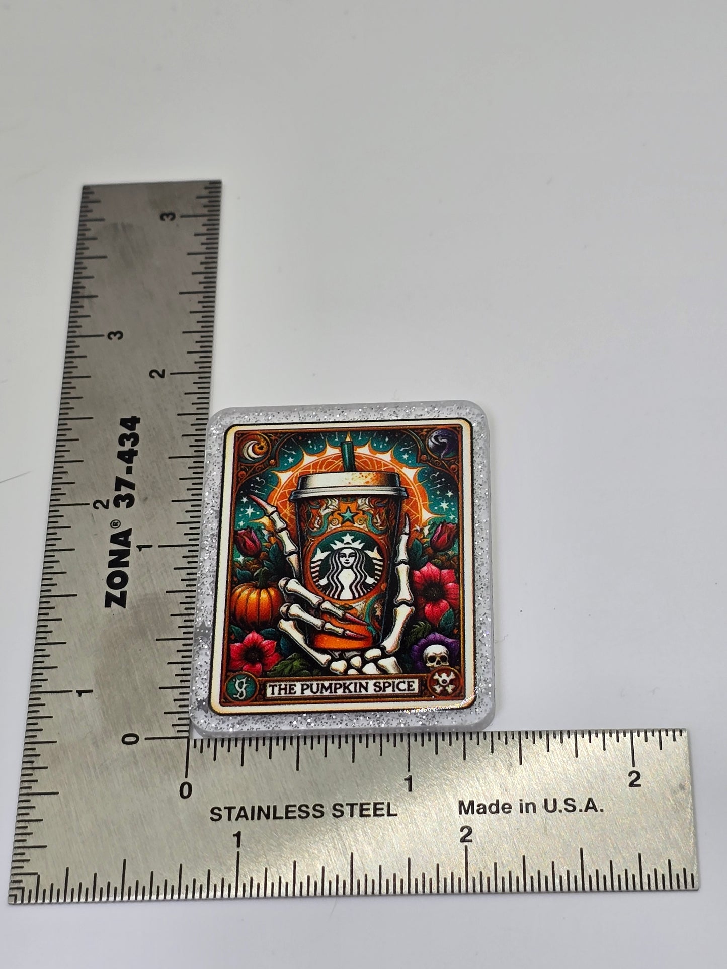 Acrylic Glitter Flatbacks- The Pumpkin Spice