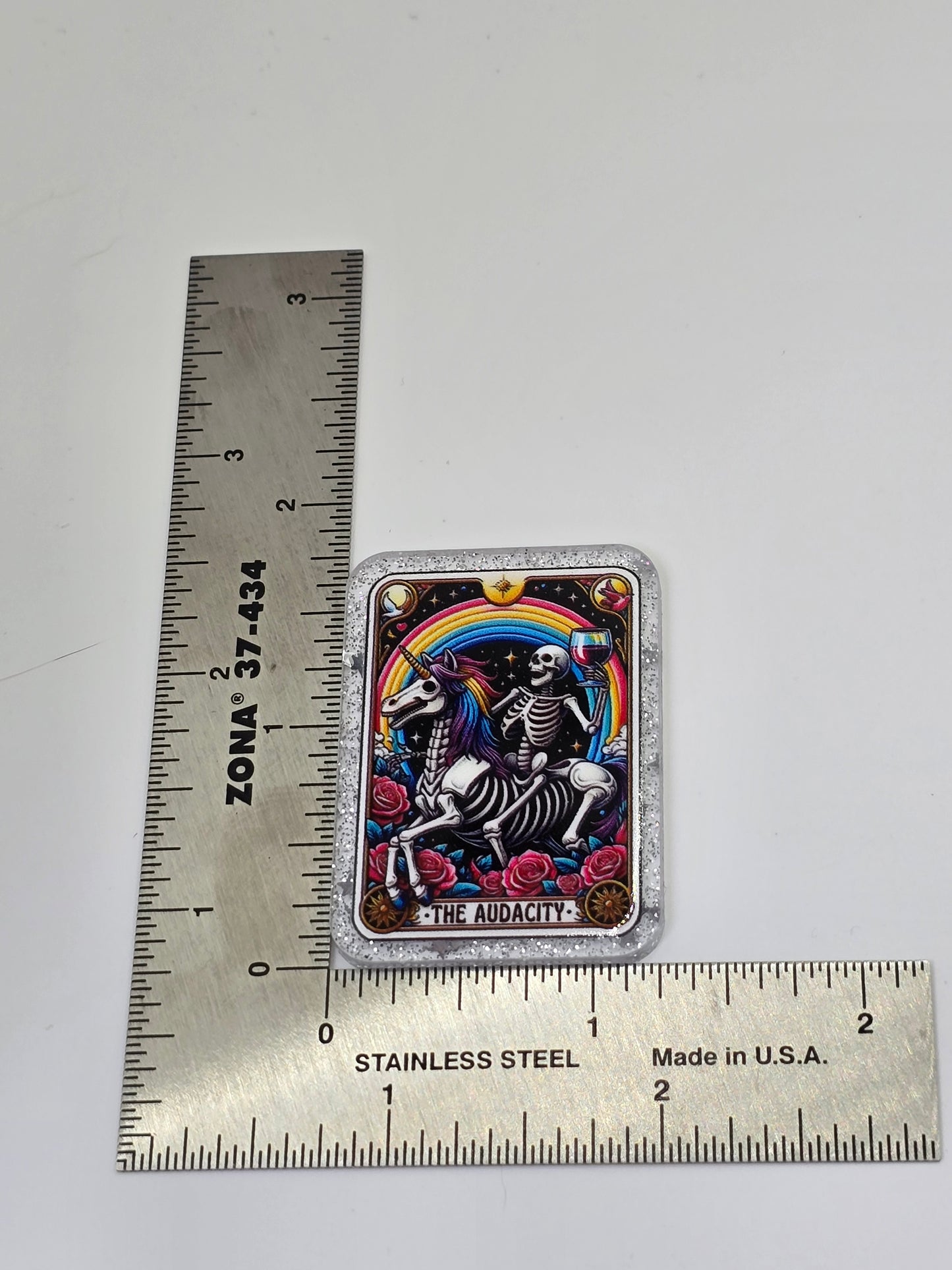 Acrylic Glitter Flatbacks- The Audacity