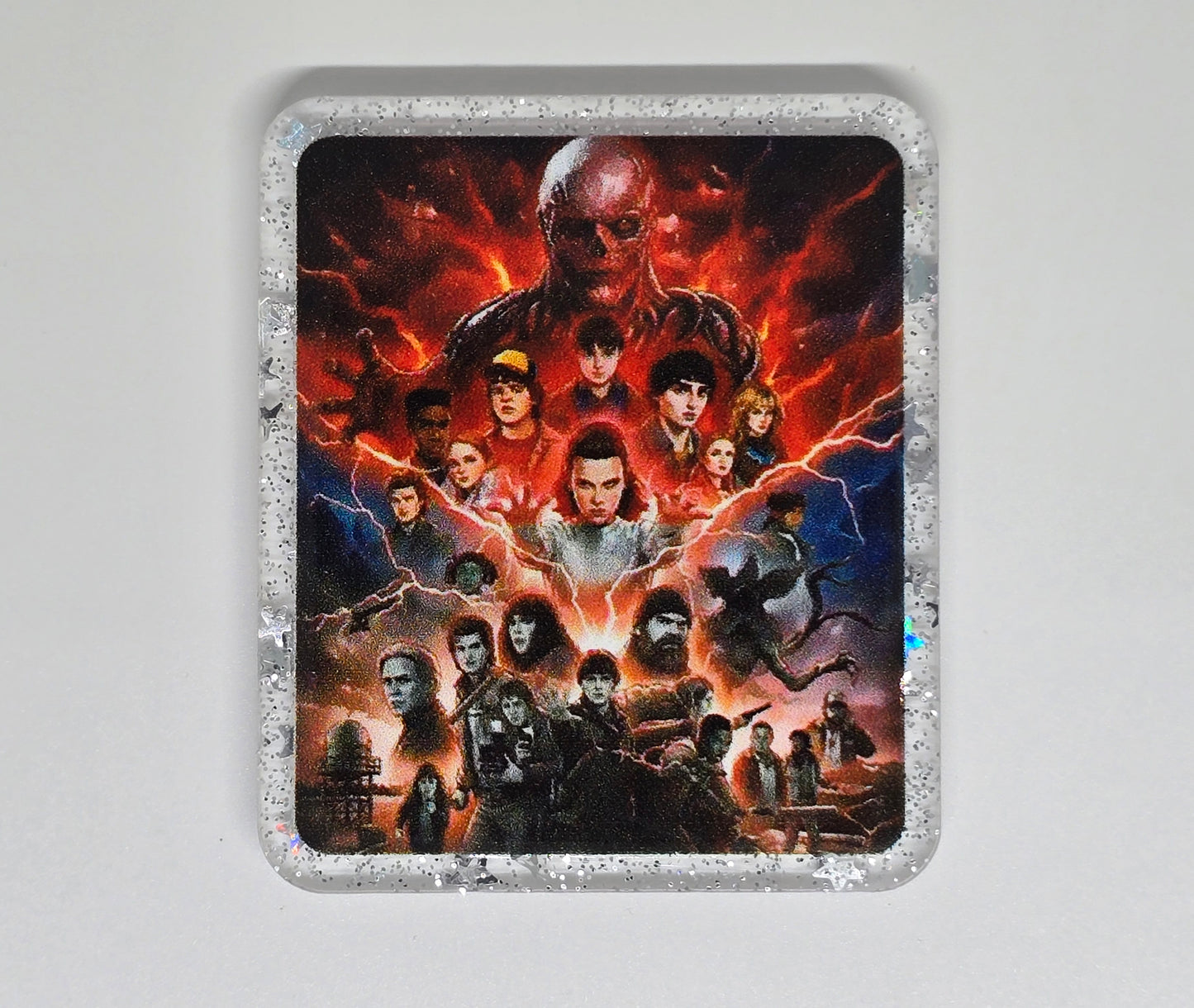 Acrylic Glitter Flatback- Stranger Crew
