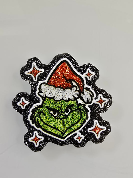 Acrylic Glitter Flatbacks-Mr. Moody