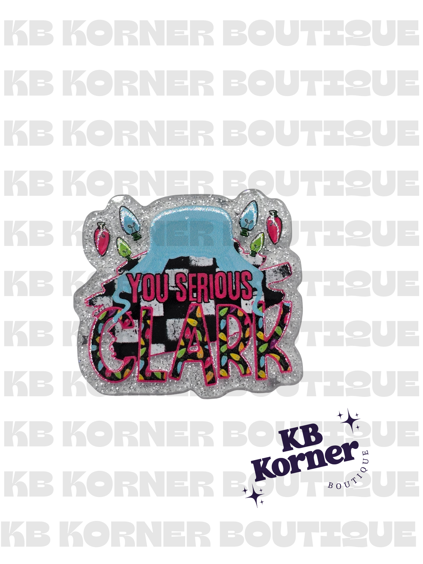 Acrylic Glitter Flatback Bundle: Christmas Vacation